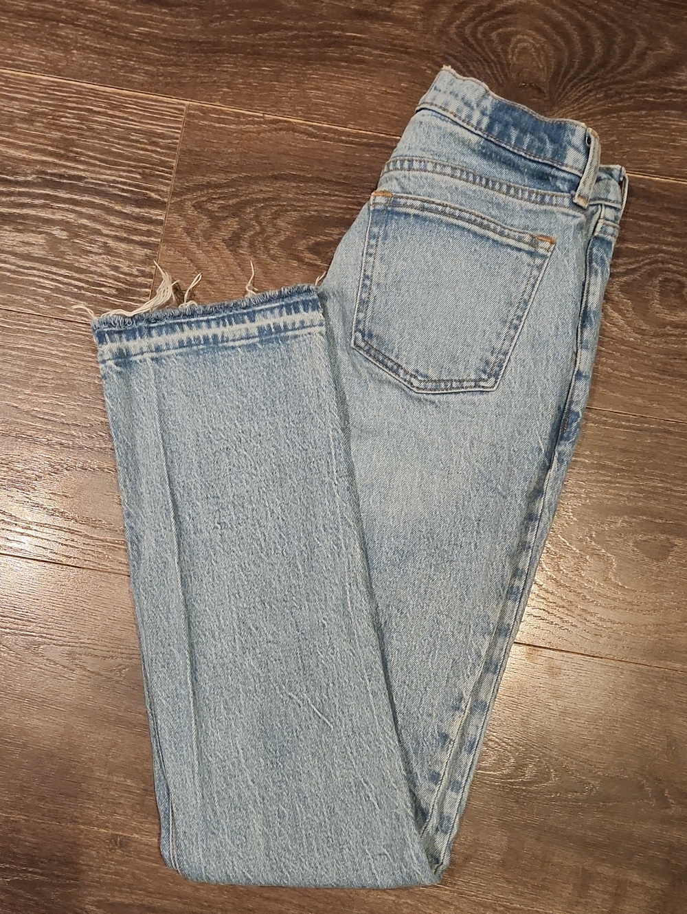 ❤️ ABERCROMBIE & FITCH CURVE LOVE 90'S MID RISE STRAIGHT LEG JEANS, 0L (25 LONG) - Picture 7 of 7